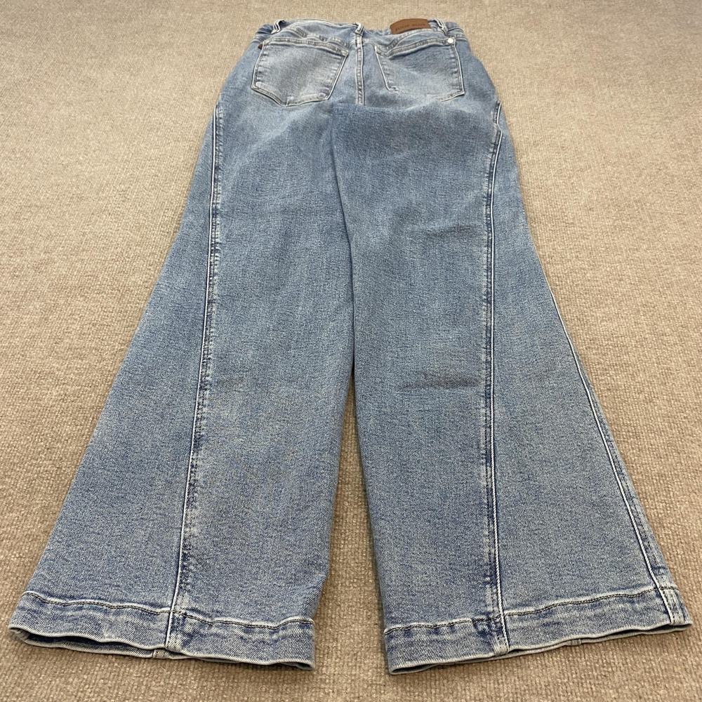 Judy Blue Wide Leg Jeans Womens 7/28 Blue Med Wash High Rise Stretch JB88766MD - Picture 5 of 13
